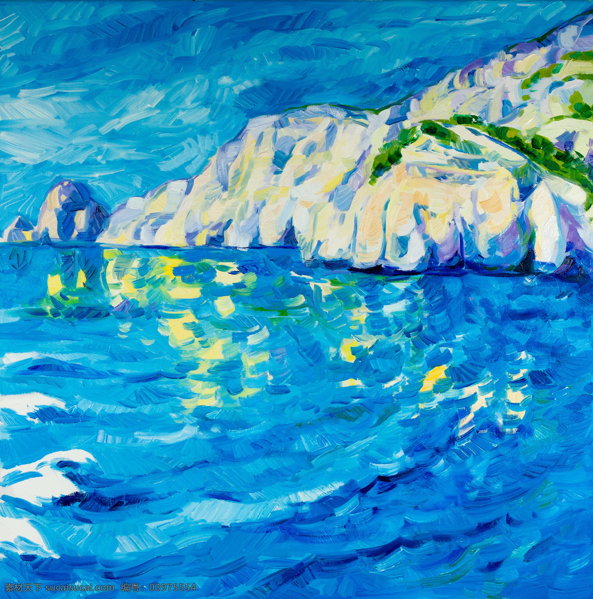 海洋 风景 油画 海洋风景油画 风景油画 油画艺术 装饰画 山水画 书画文字 文化艺术