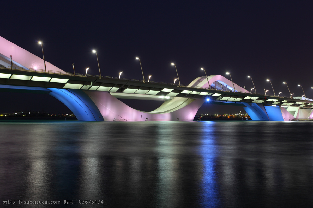 创意 大桥 大桥设计 大海 夜景 建筑 城市风光 环境家居
