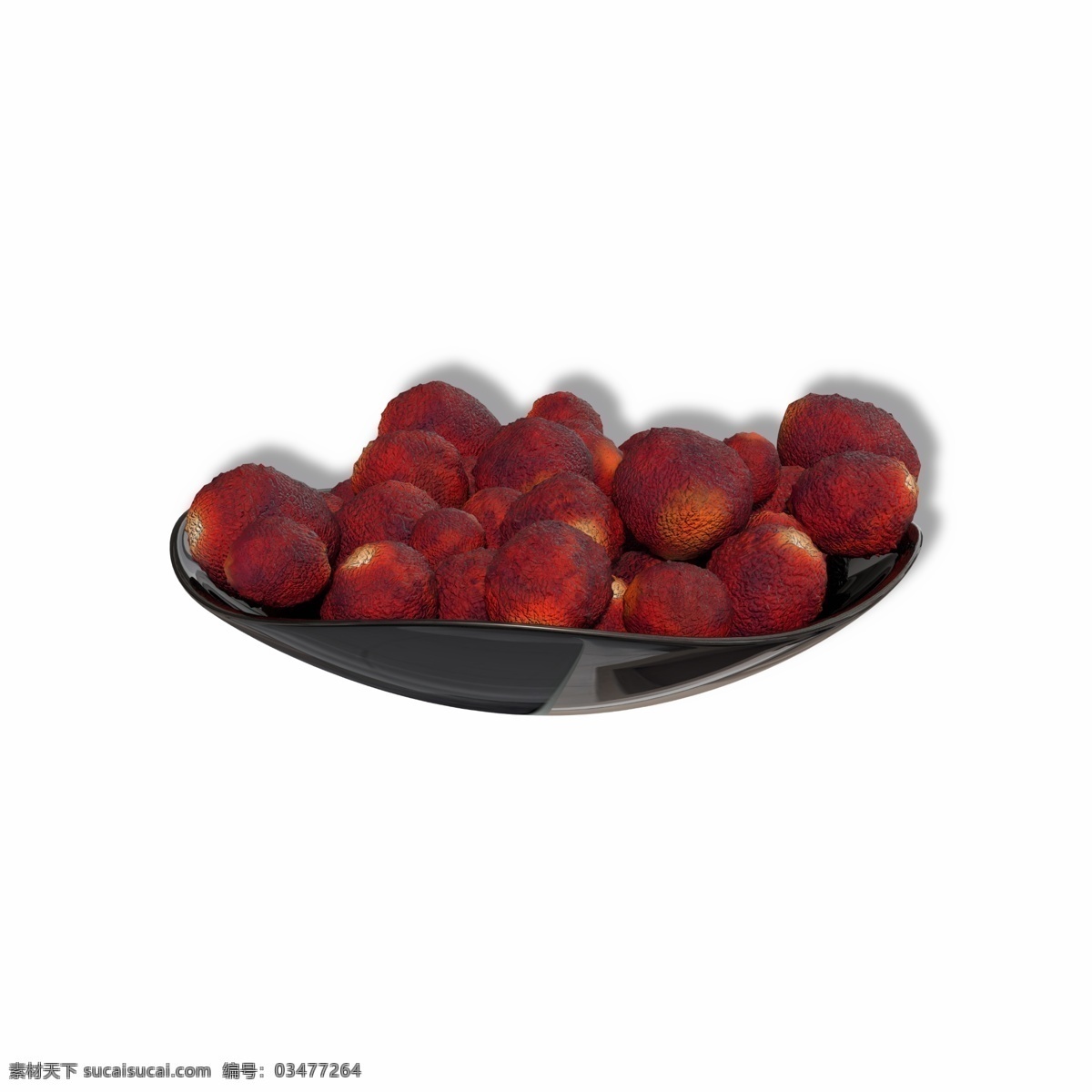 盘 装 红色 新鲜 水果 果实 荔枝 盘子