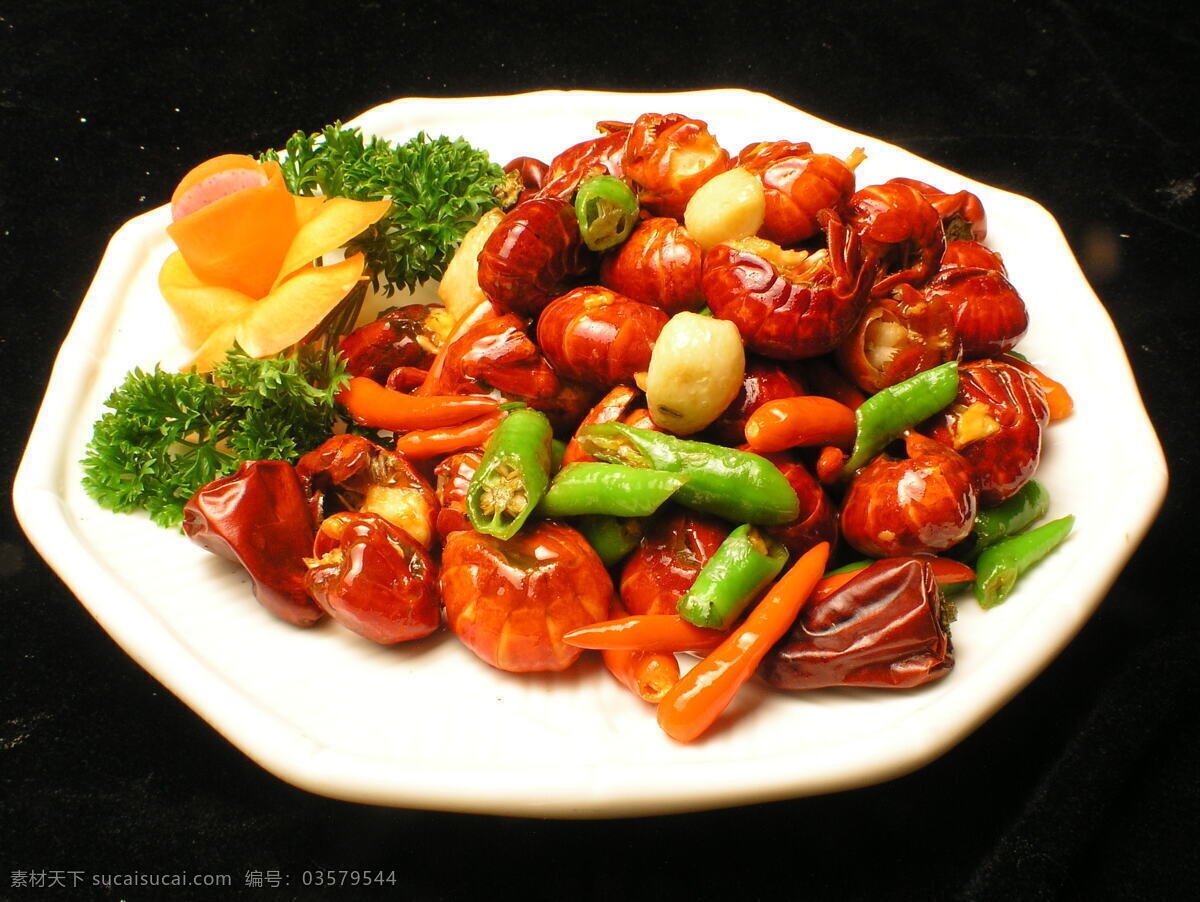 杭椒爆龙虾尾 龙虾尾 餐饮美食