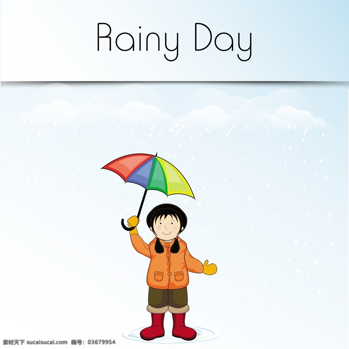 打着 彩虹 伞 女孩 背景 模板下载 坏天气 雨伞 雨鞋 雨滴 彩虹伞 儿童幼儿 矢量人物 矢量素材 白色