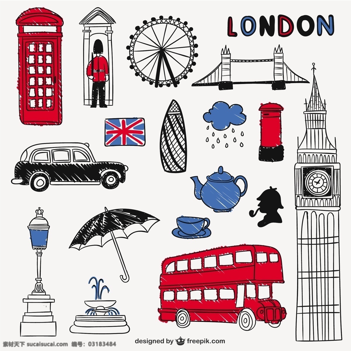 伦敦 地标 物件 欧洲 英国 大本钟 白色