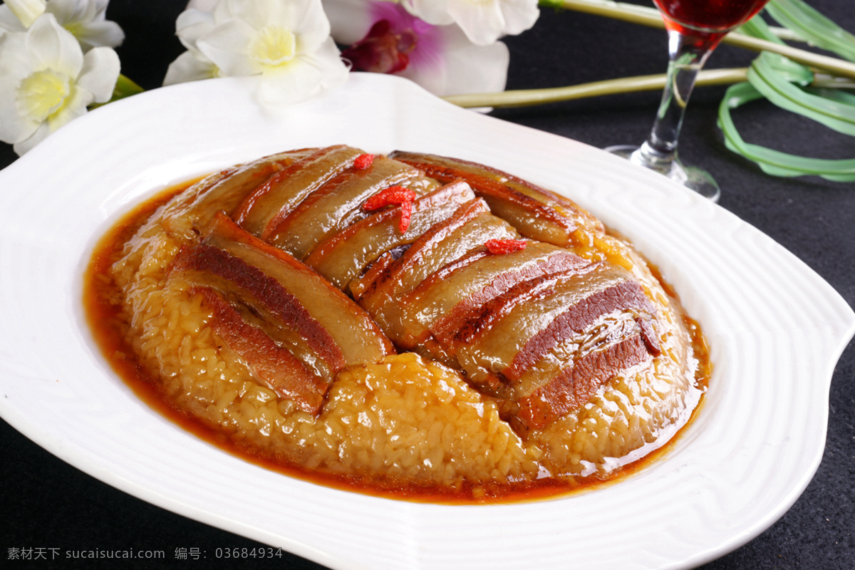 蜜汁夹沙肉 美食 传统美食 餐饮美食 高清菜谱用图