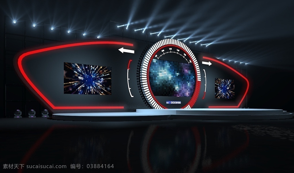 腾讯 汽车 2012 颁奖 礼 活 舞美设计 舞台设计 舞台 舞美 灯光设计 3d作品 3d设计 max