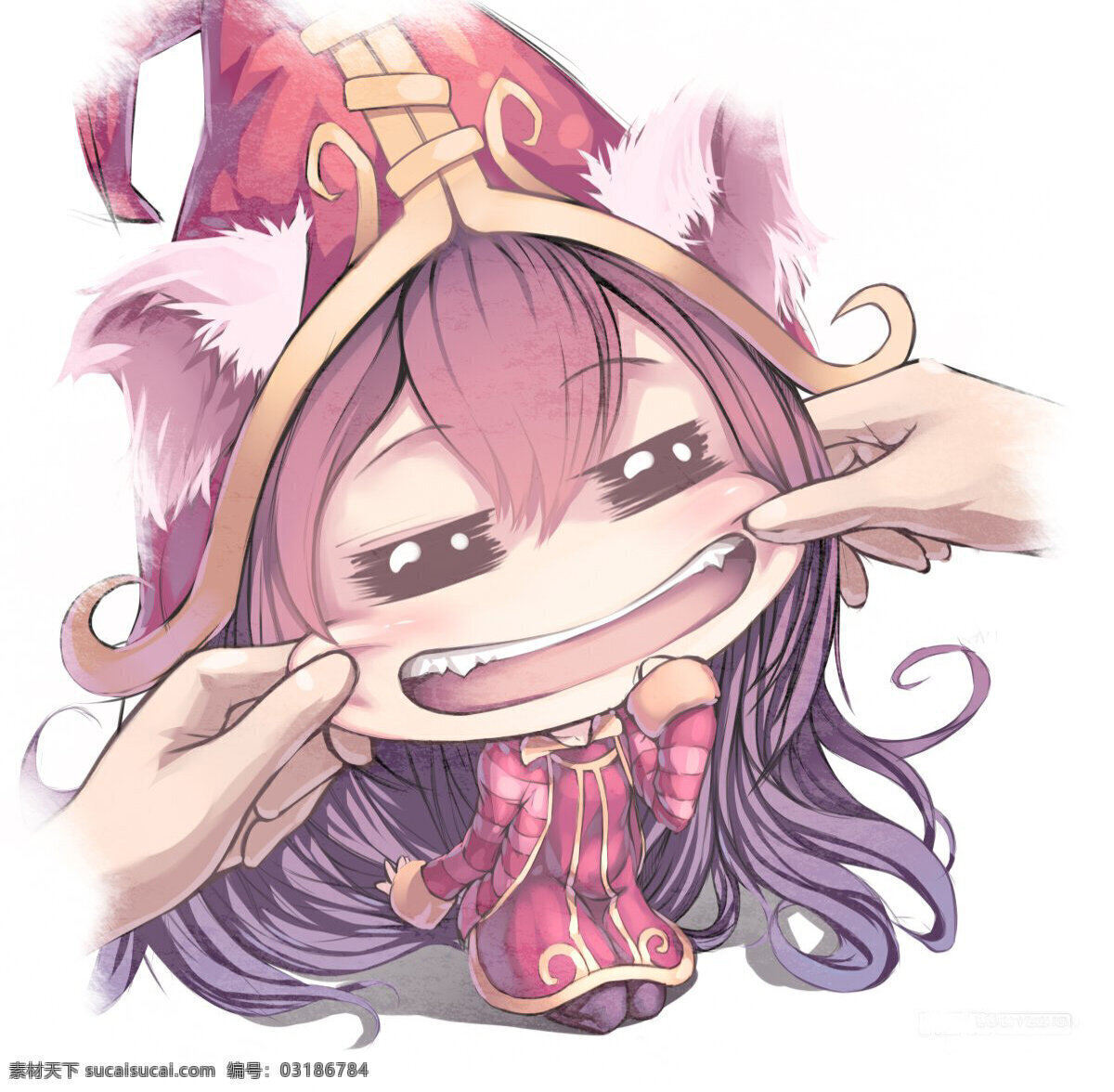 lol q版女英雄 仙灵女巫 璐璐 英雄联盟 动漫动画 动漫人物