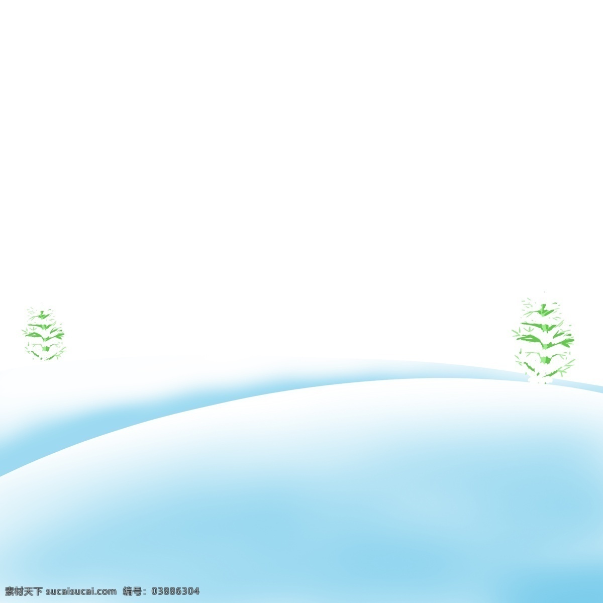 冬天 雪地 上 常青树 枝繁叶茂 绿色白色 简约 落 满 积雪 树叶 冬天的长青树 白雪 漫漫 地面
