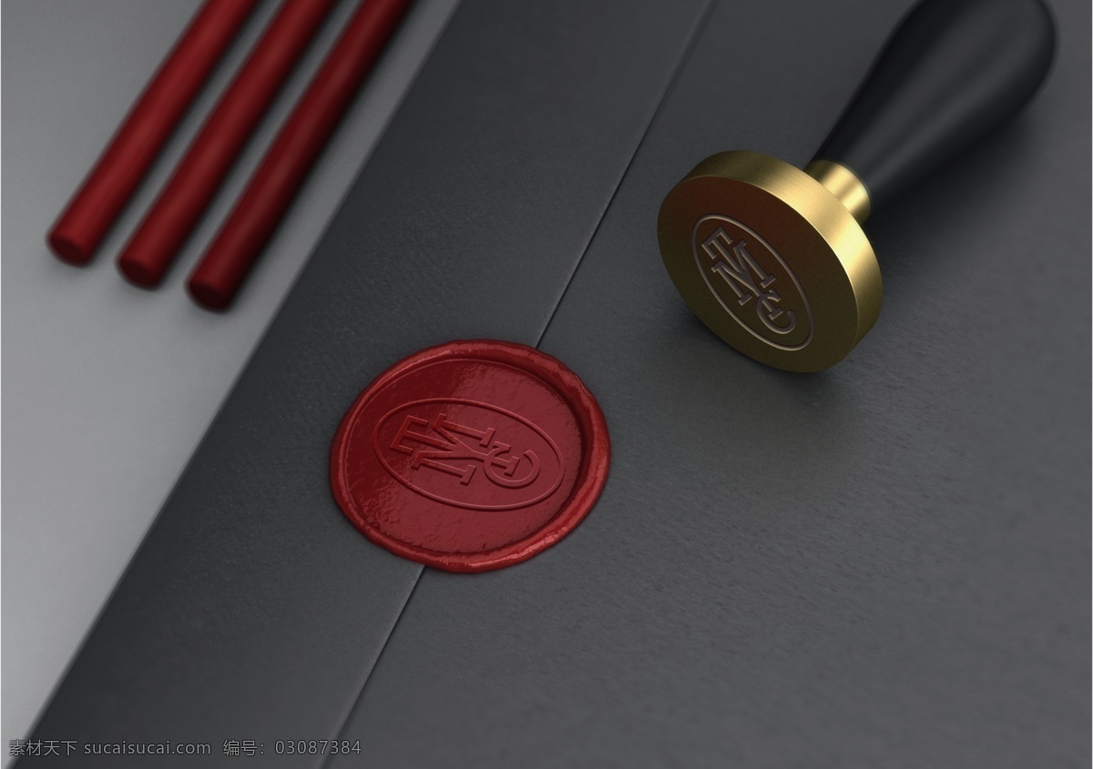 蜡印 logo 贴图样机 贴图 样机 vi 质感 欧式 印章 信封 文件 mock up vi设计