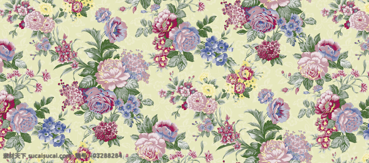 纺织品花纹 底纹图案 服装面料 纺织品花样 花卉植物组合 花边花纹 底纹边框