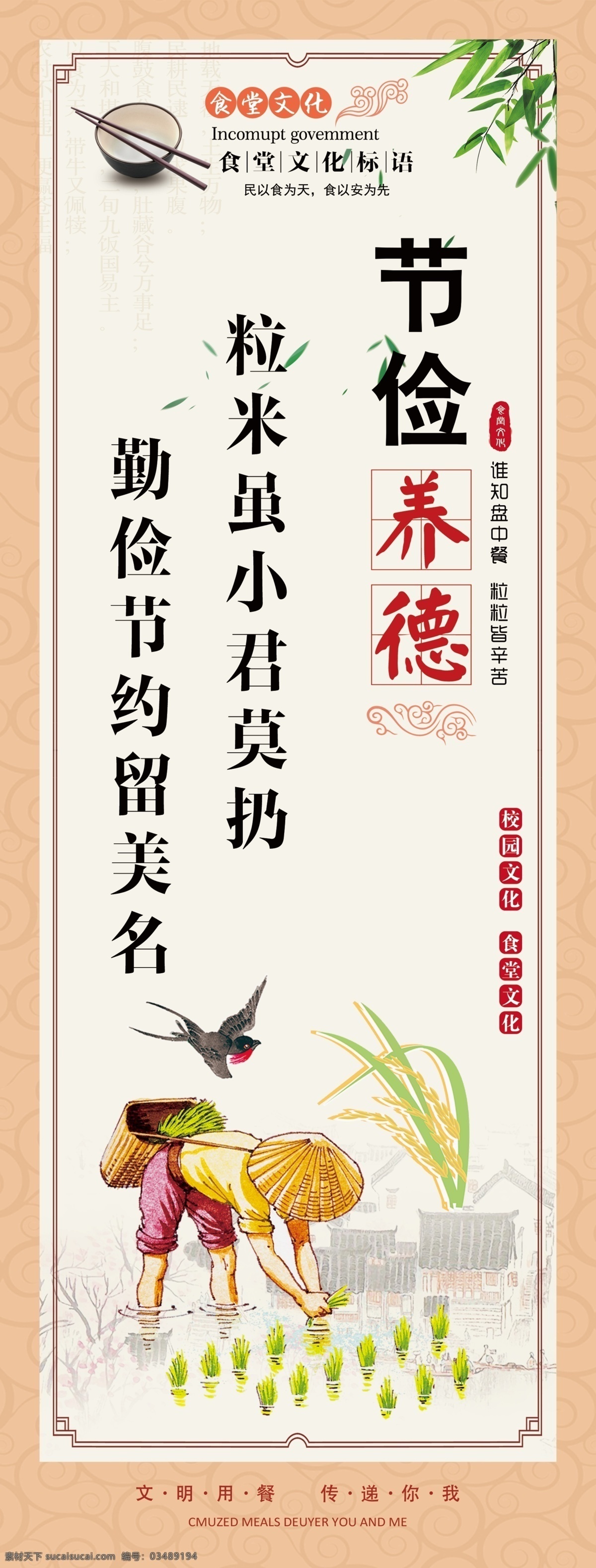 食堂文化 饮食文化 单位食堂 饭堂 文明用餐 分层