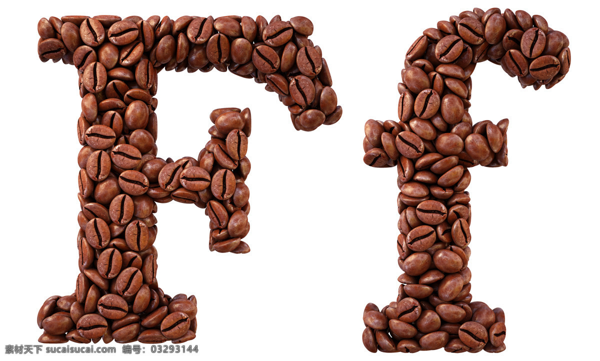 咖啡豆 组成 字母 f 背景 书画文字 文化艺术