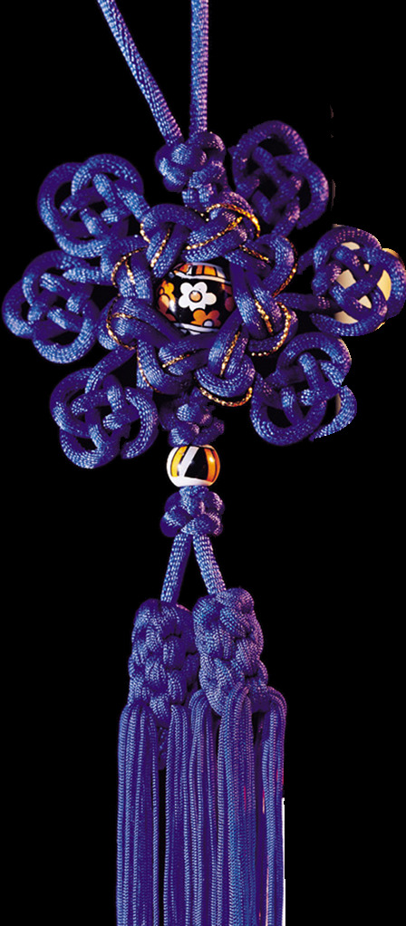 蓝色 金丝 丝绳 团 锦 结 中国结 元素 传统技艺 吉祥如意 事事如意 喜庆元素