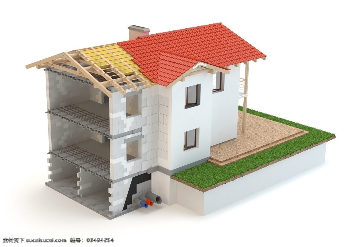 3d 房子 设计素材 房子设计 卡通房子 3d房子 房子模型 建筑设计 环境家居