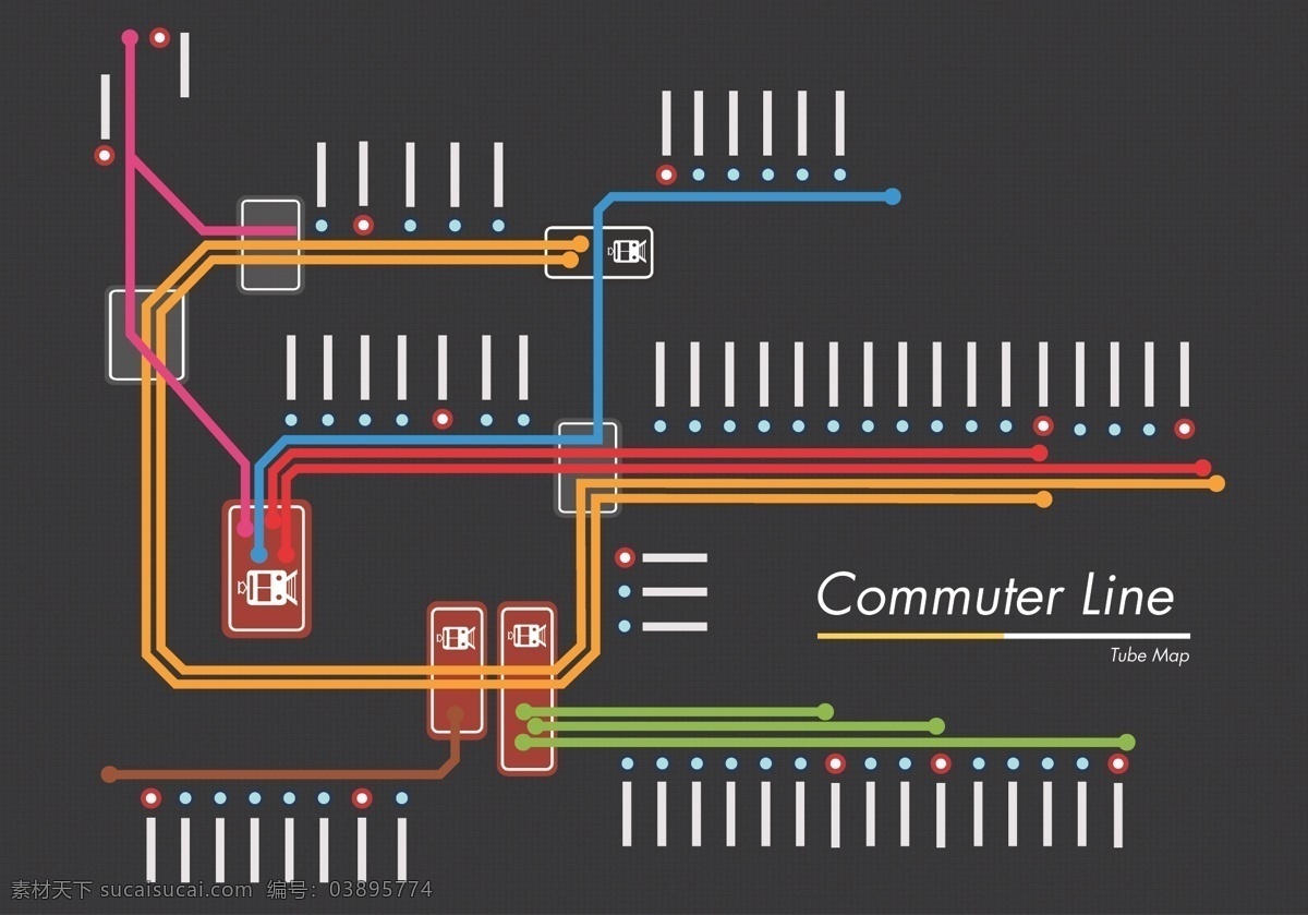 地铁 线路 示意图 地铁线路 路线图 简易 交通 图标字母数字 标志图标 其他图标