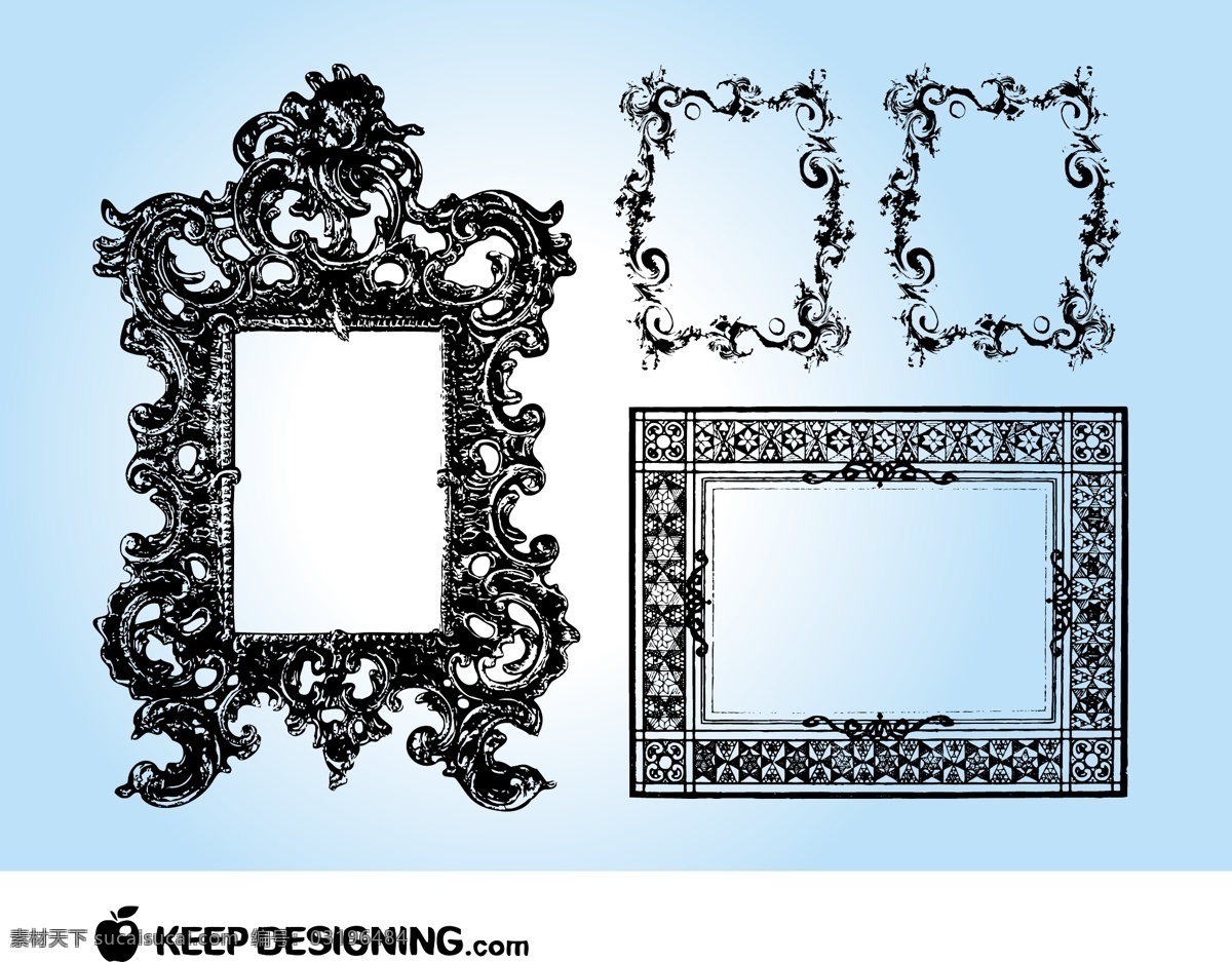 艺术框架 帧的帧 免费 矢量 边界 自由 剪贴 画 边框 帧 图形 证明 向量 框架 花 老式 经典 边界和帧雅致 其他矢量图