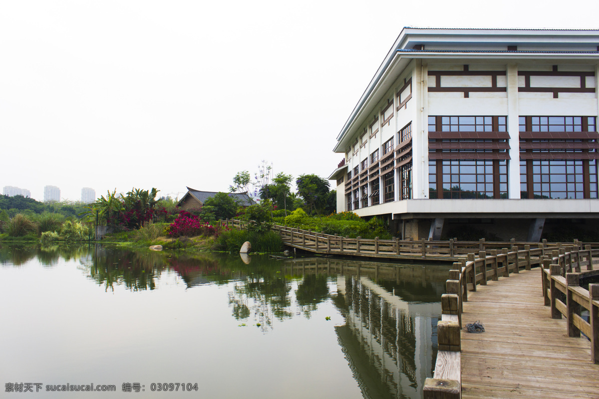 中式 古典 建筑 湖边 湿地 休闲度假 消暑 别墅 度假 休闲 中式古典建筑 水榭楼台 木走道 临水 原创设计 其他原创设计