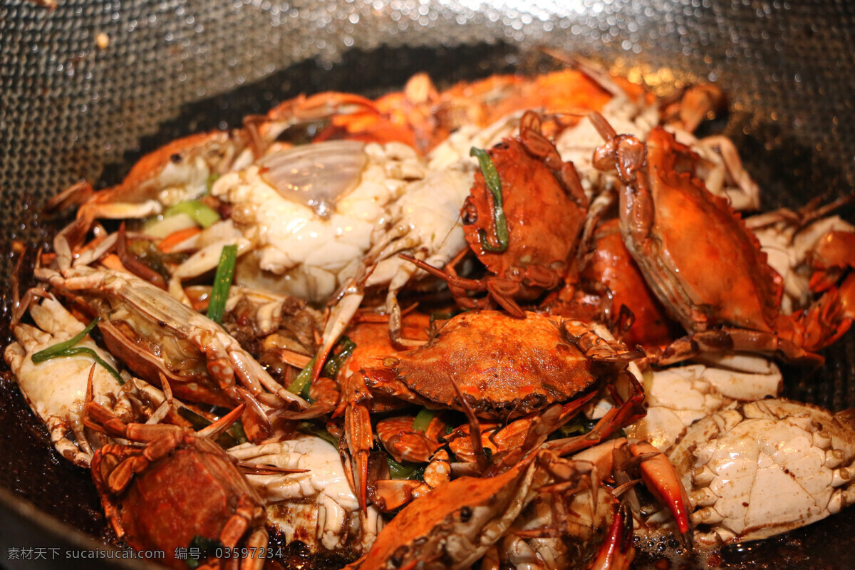 炒螃蟹 海蟹 爆炒蟹 海鲜 海鱼 餐饮美食 传统美食