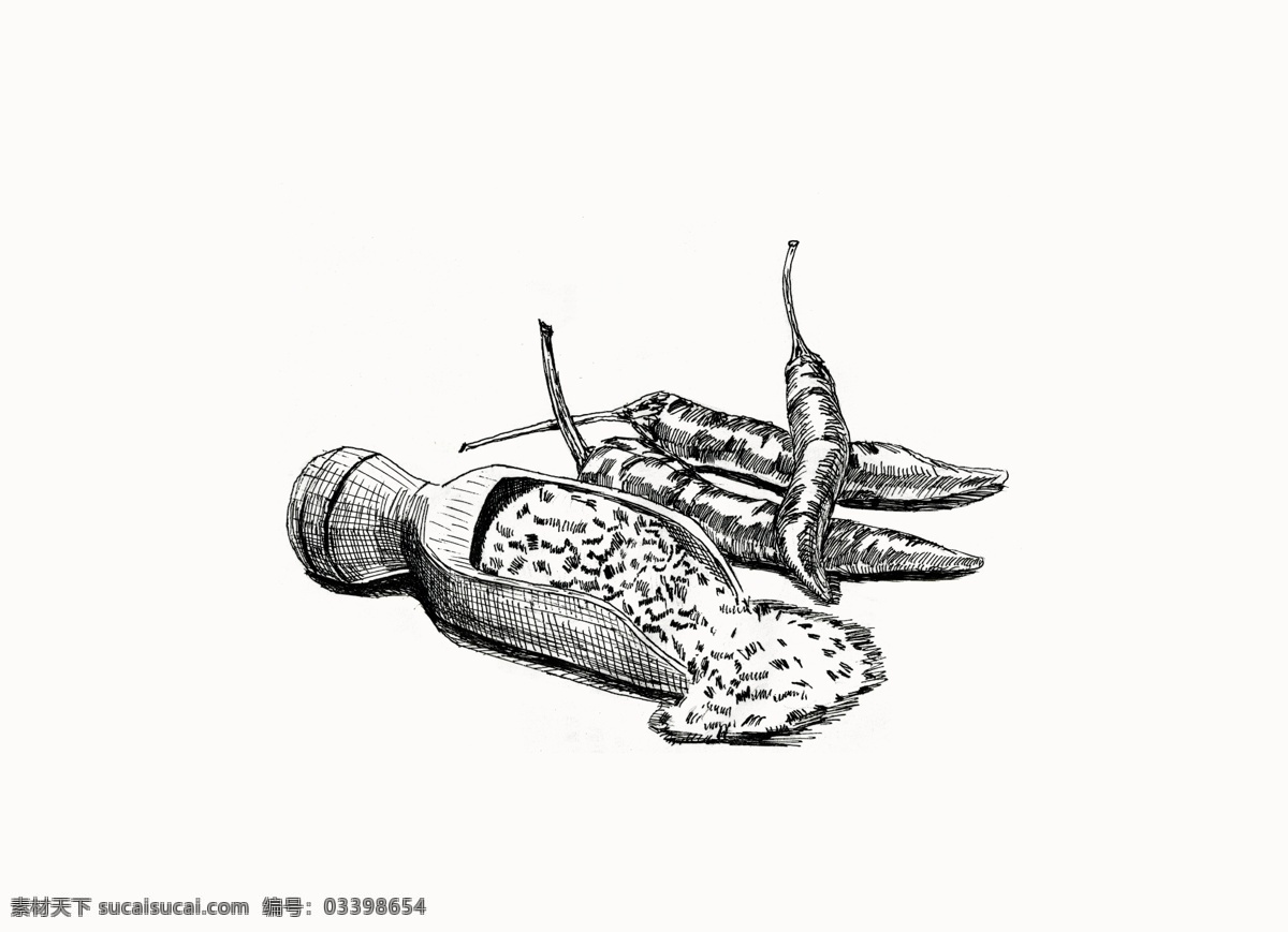 辣椒手绘 辣椒素描 素描辣椒 手绘辣椒 辣椒面手绘 共享 包装设计