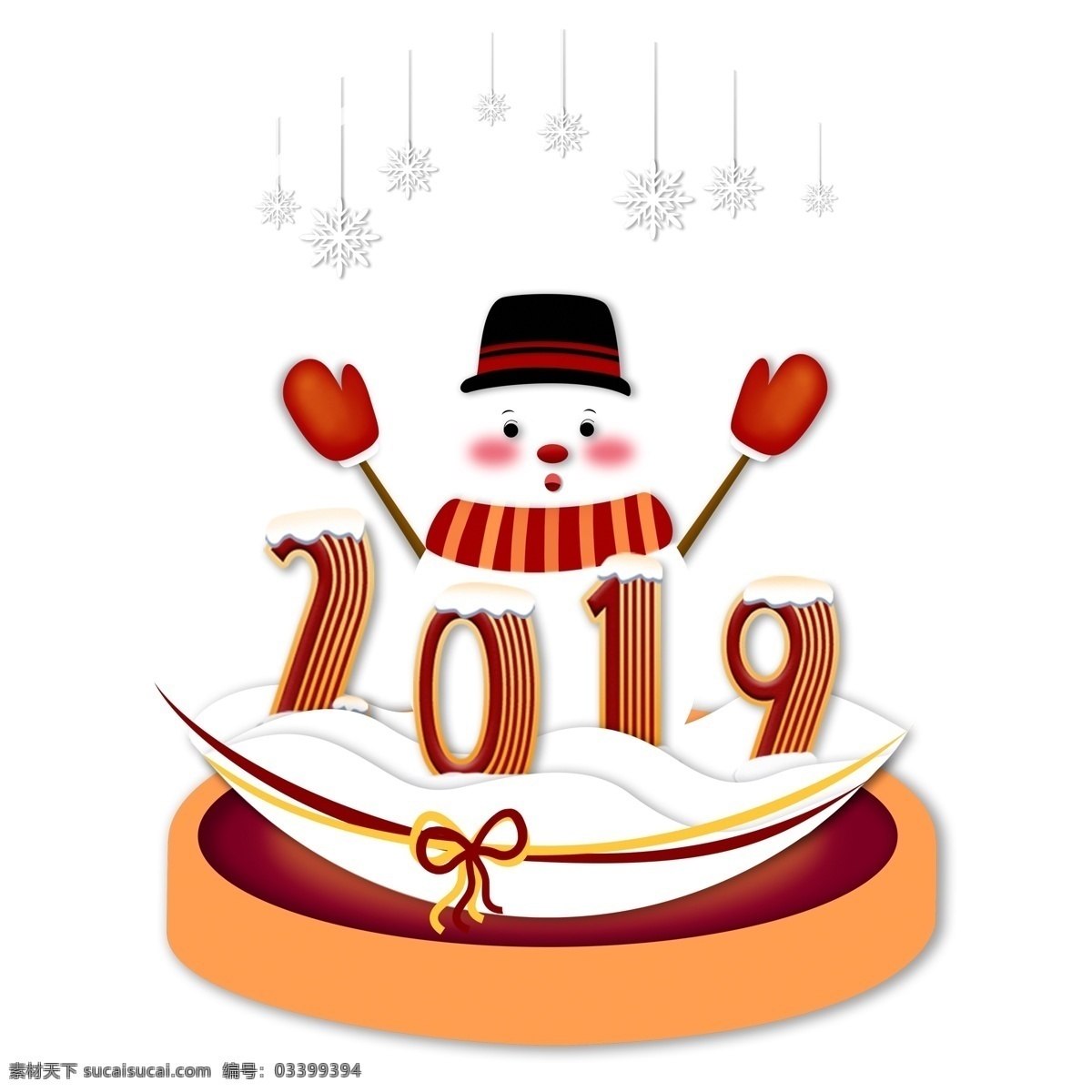 清新 唯美 冬季 雪人 元素 可爱风 png元素 透明元素 免抠元素 冬季雪人 2019