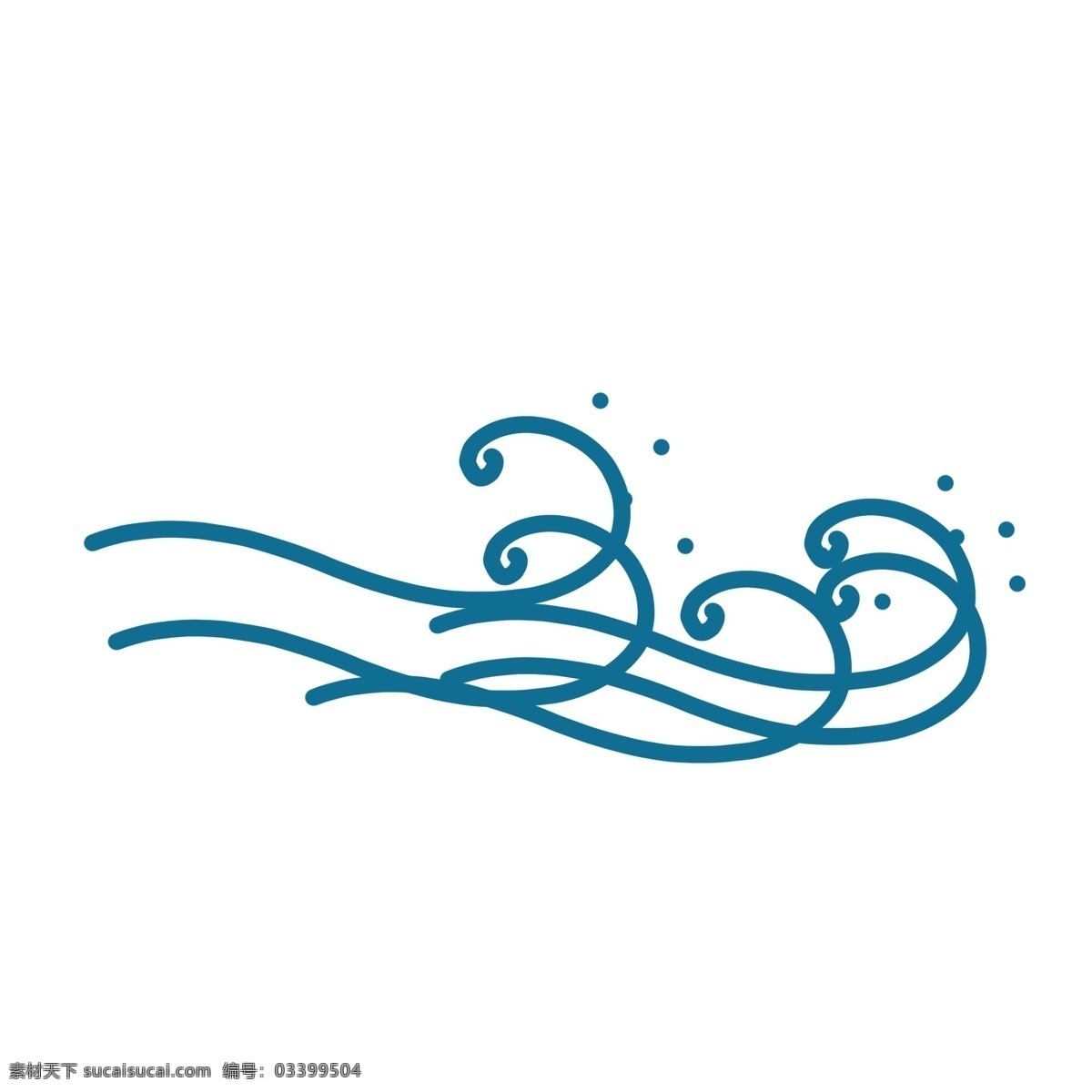 蓝色 手绘 通用 波浪 装饰 海洋 海浪 大海 浪花 水花 祥云 抽象 几何 极简 幻想 旅行 海产 海鲜渔业 液体 流动