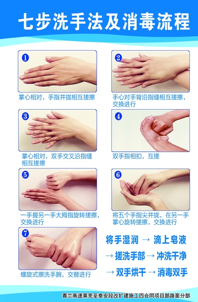 洗手方法图片 洗手方法 六步 按步骤 洗手 洗手法