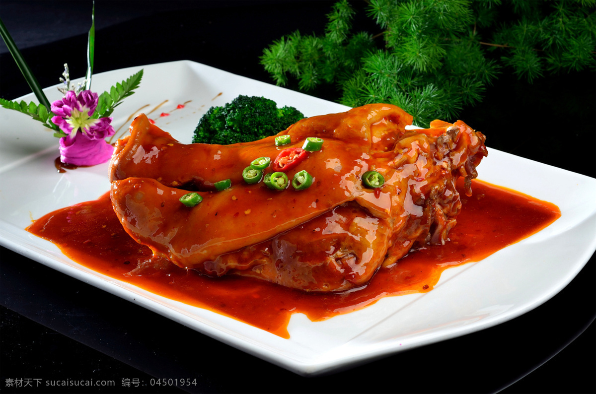 红扒猪脸图片 红扒猪脸 美食 传统美食 餐饮美食 高清菜谱用图