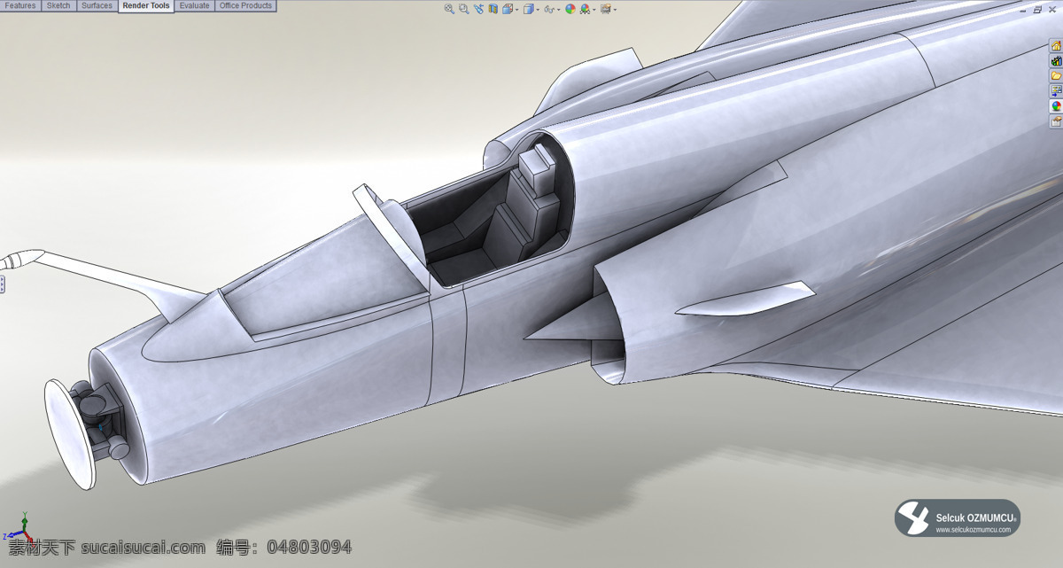 幻影 2000 航空 建模 军事 solidworks 曲面 战斗机 3d模型素材 其他3d模型