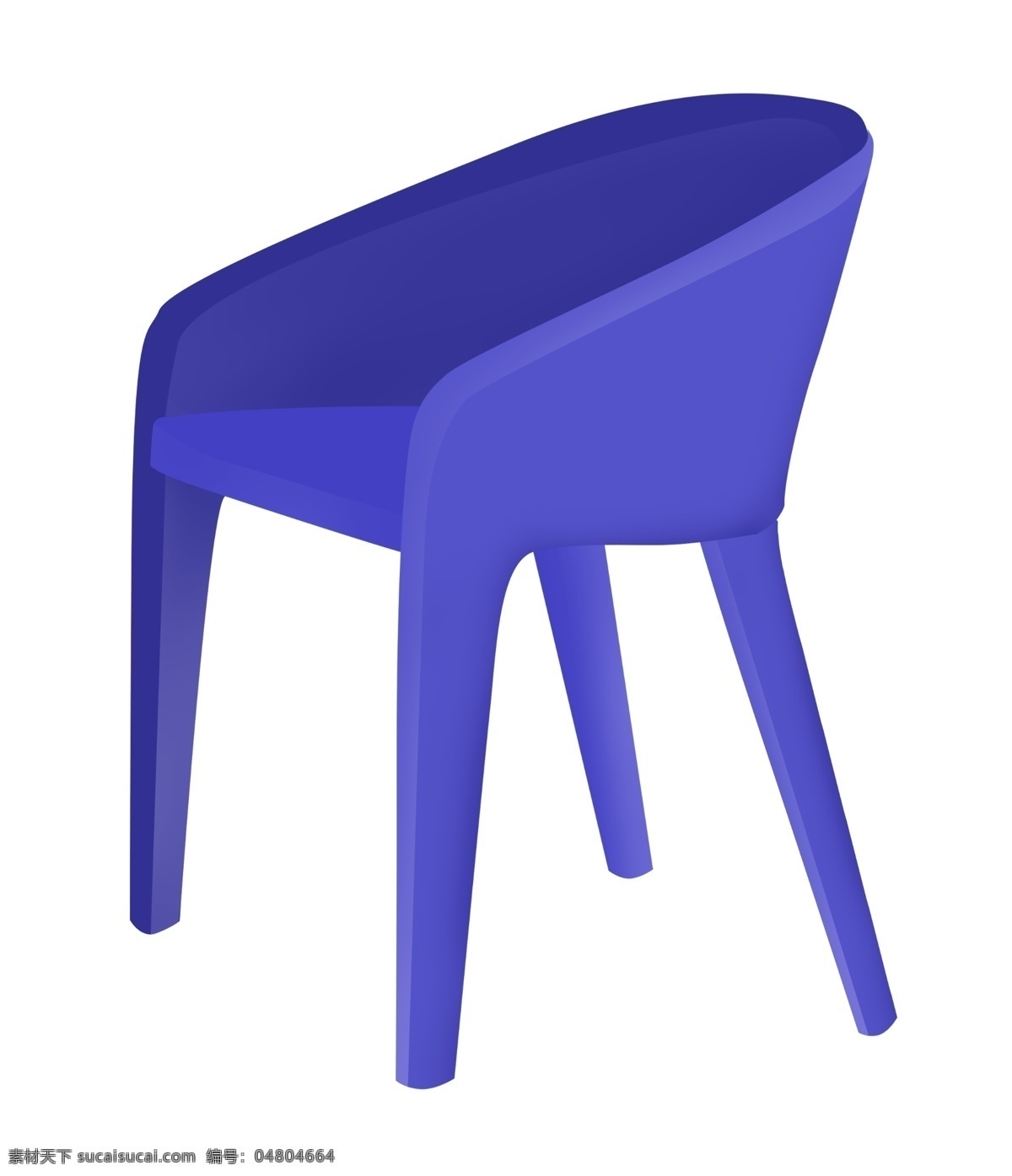 蓝色 椅子 家具 插画 蓝色的椅子 卡通插画 椅子插画 家具插画 家具椅子 凳子座位 美丽的椅子