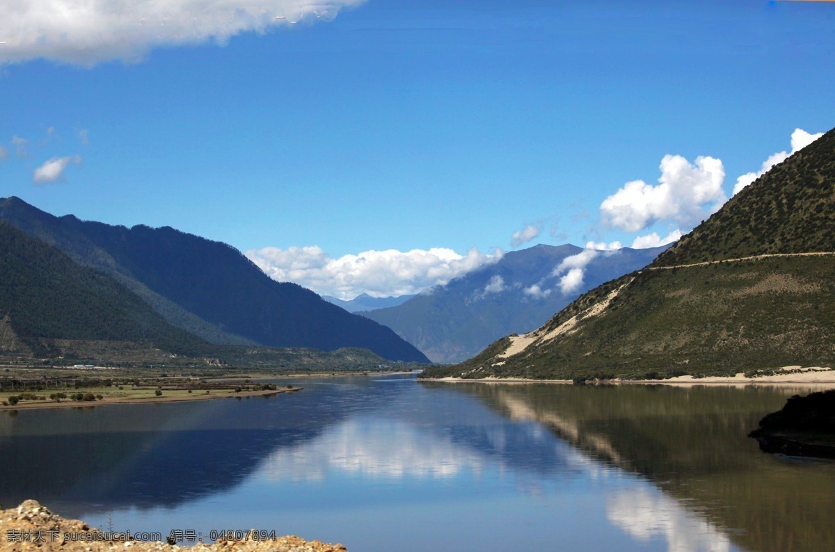 雅鲁藏布 大峡谷 西藏 林芝 河水 自然 山脉 生态 绿色 蓝天 白云 风景 倒影 西藏风光 国内旅游 旅游摄影