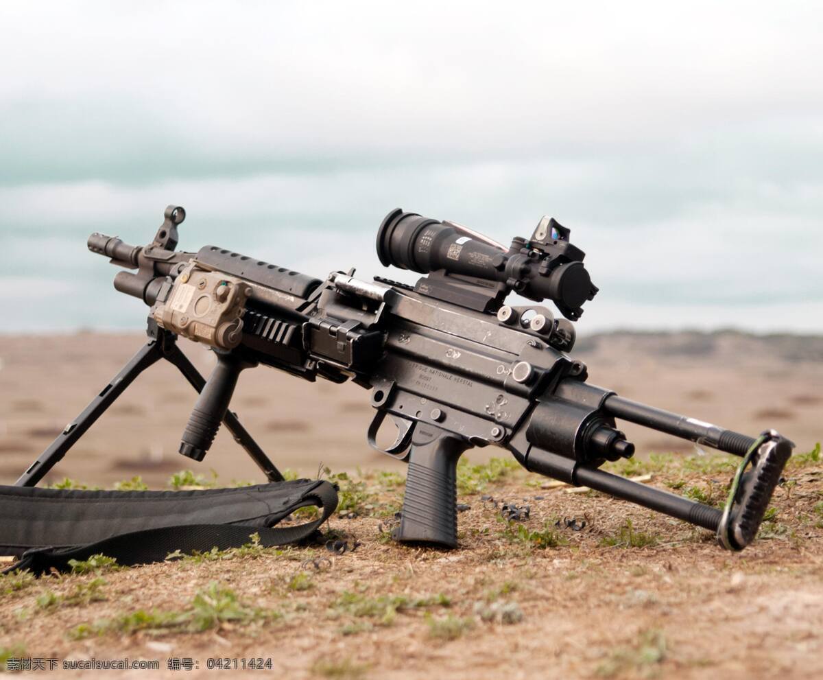 军事 军事武器 武器 现代科技 轻机枪 轻武器 轻兵器 机枪 米尼米 美军 装备 fn公司 比利时 矢量图 日常生活