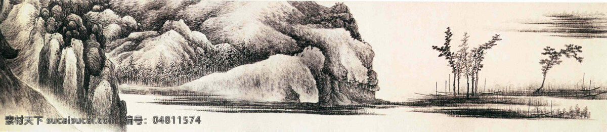 写意 山水 风景画 水墨画 名画 山水画 风景写意画 国画 中国画 绘画艺术 装饰画 挂画 书画文字 文化艺术