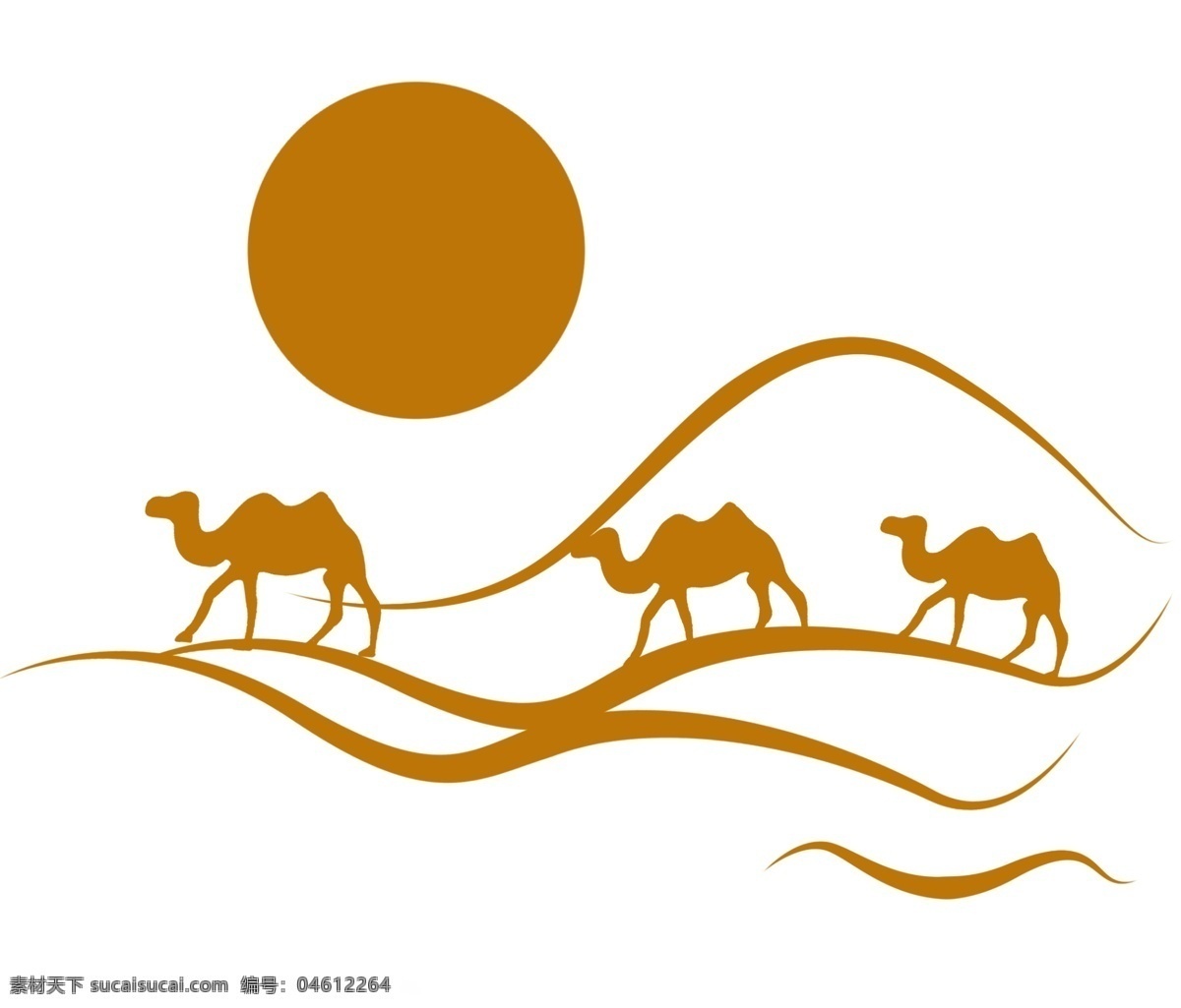 沙漠 里 骆驼 插画 沙漠骆驼 骆驼剪影 沙漠层叠 沙堆 沙丘 层次沙丘 落日余晖 落日 丝绸之路 企业文化背景 沙漠背景 沙漠场景 沙漠插画 ps插画 动漫动画
