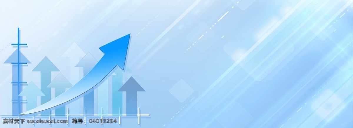 金融 股票 升值 蓝色 渐变 广告 banner 背景 光