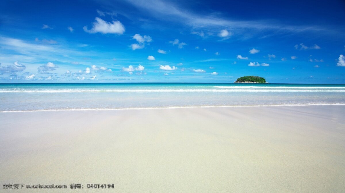 蓝天白云海景 高清 风景 天空 蓝天白云 背景 壁纸 蓝色 浅色 沙滩 海滩 海景 自然风景 自然景观