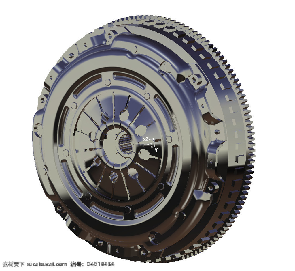 clutchflywheel 组件 客车 汽车 3d模型素材 其他3d模型