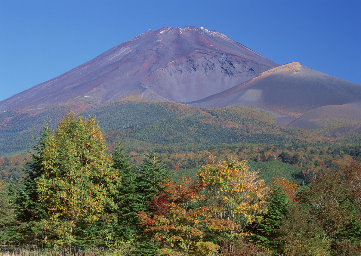 富士山 日本 雪山 旅游 国外旅游 37樱花 自然景观 自然风景 蓝色