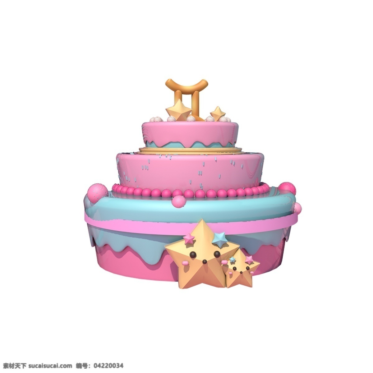 彩色 创意 蛋糕 食物 元素 装饰 纹理 美食 真实 味道 金色五角星 浪漫 生日蛋糕 甜食
