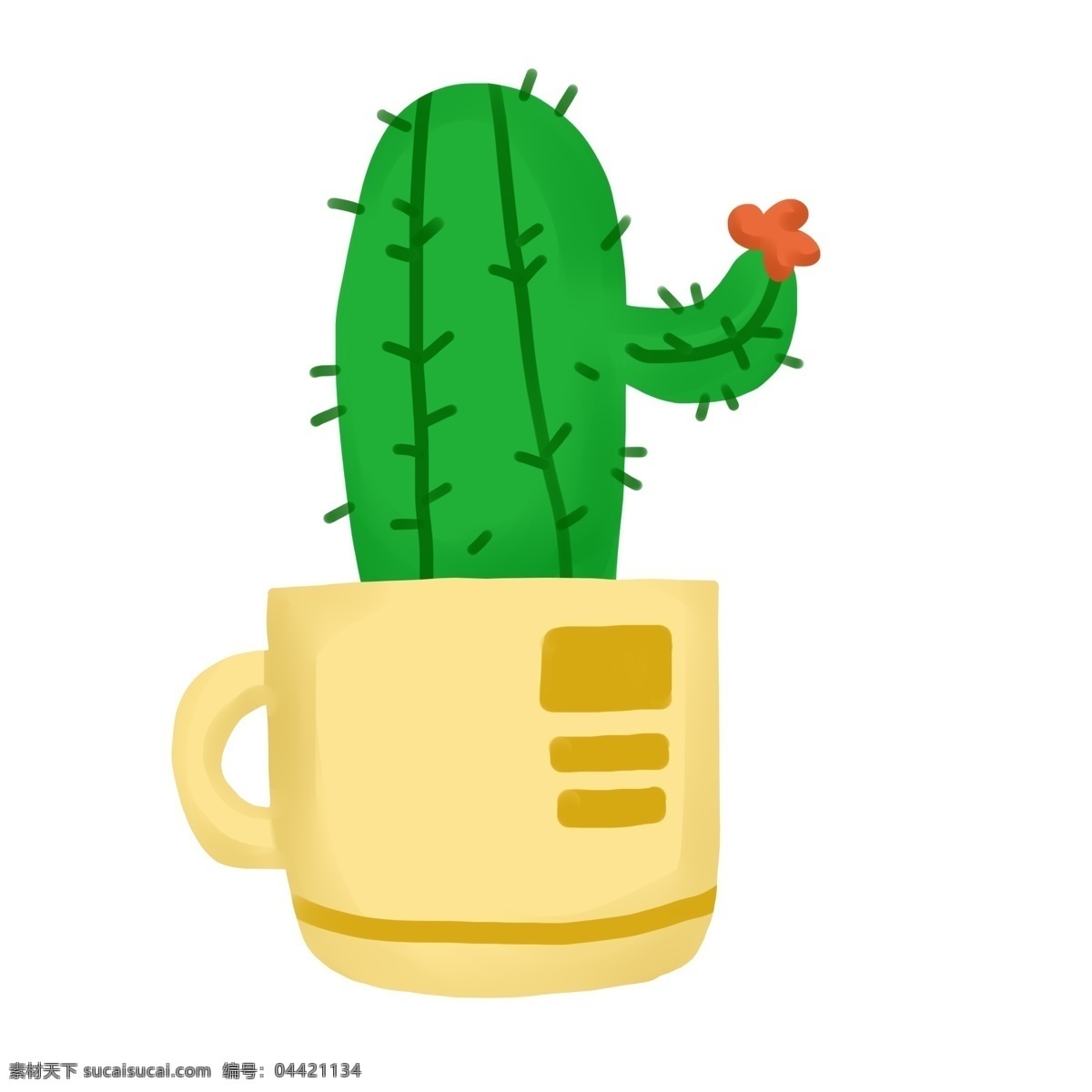 可爱仙人掌 可爱 仙人掌 植物 绿色 花盆 生意