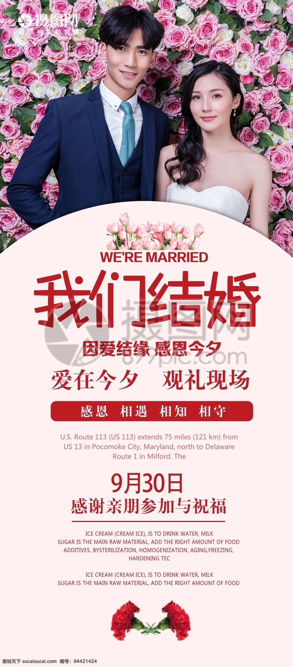 我们 结婚 婚礼 婚庆 展架 浪漫 粉色 我们结婚啦 迎宾 新娘 新人 易拉宝 新郎 喜宴