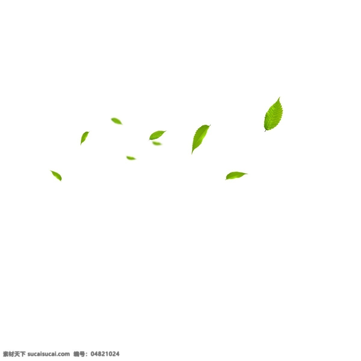 卡通 漂浮 绿叶 绿色叶子 植物绿叶 漂浮的树叶 卡通插图 创意卡通下载 插图 png图下载