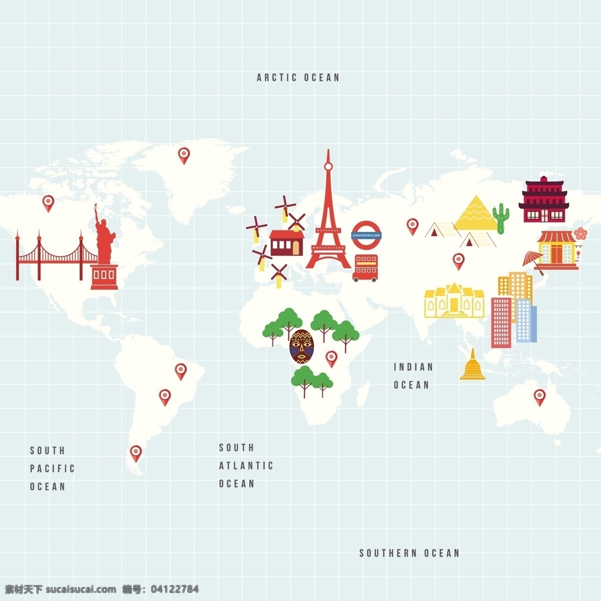 国际文化地图 图表 旅行 地图 图形 国家 文化 国际旅游 白色