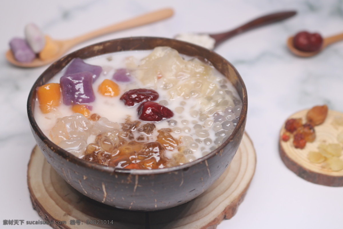 岛茶清补凉 芋圆 红豆 绿豆 薏米 西米 餐饮美食 传统美食