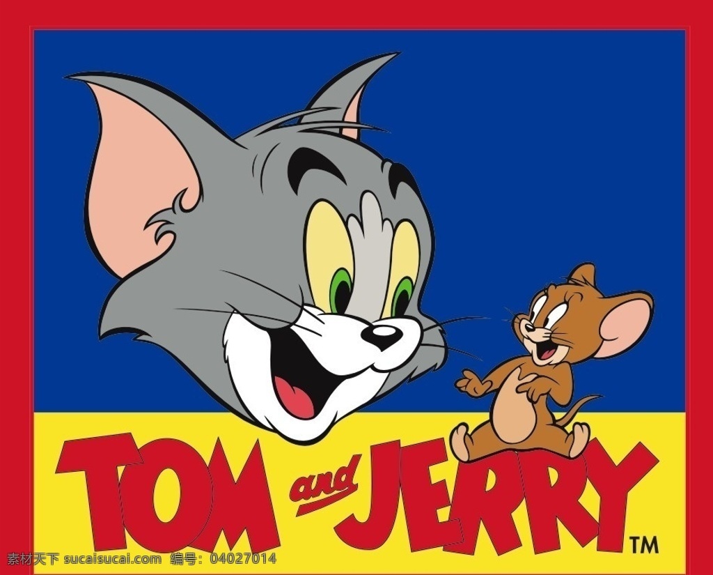 汤姆猫 鼠 猫和老鼠 tom jerry 卡通设计 矢量