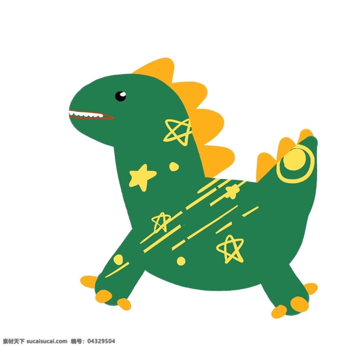 恐龙玩偶 绿色 花纹 恐龙 玩具