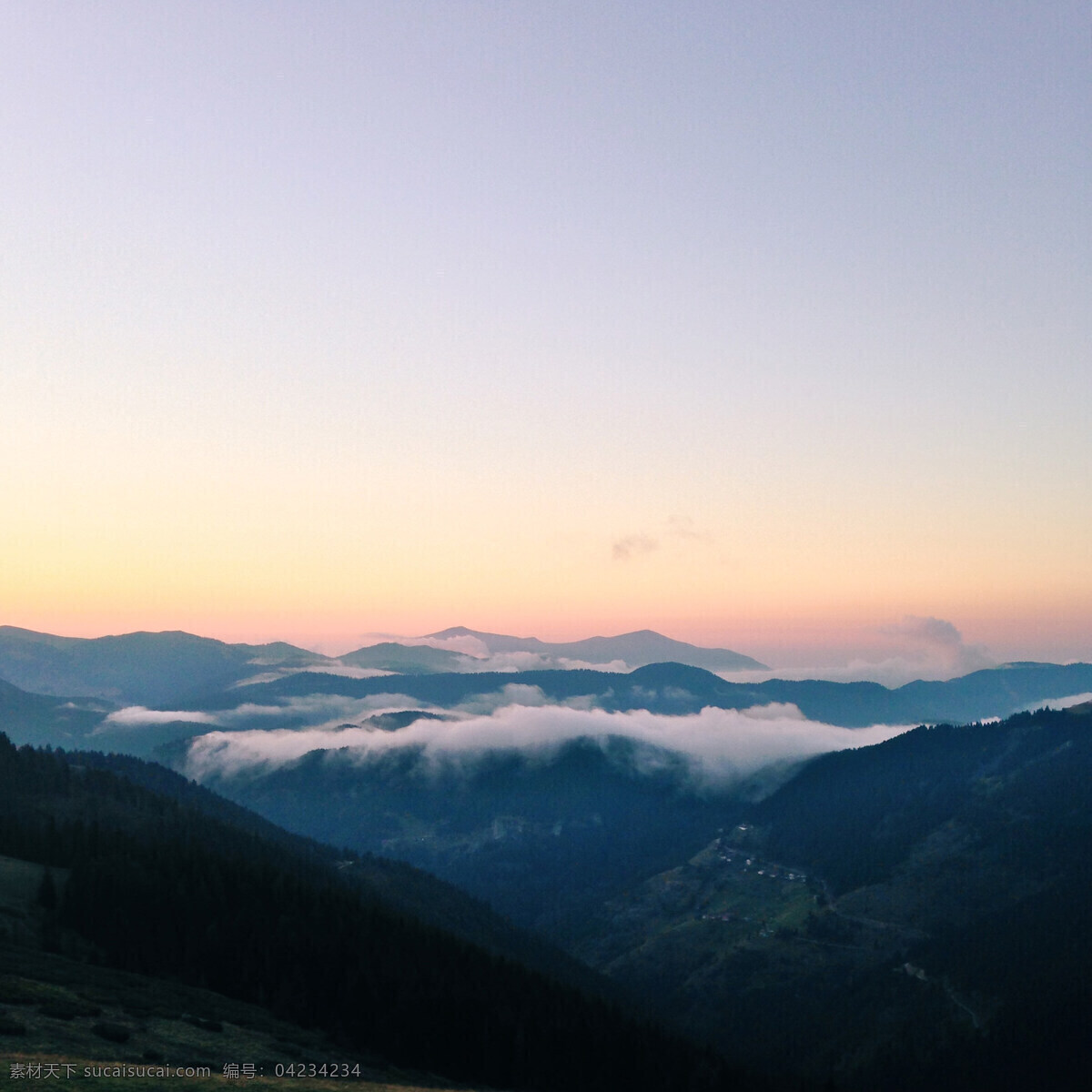 白云 连绵 起伏 群山 连绵起伏 山峰 风景 景色 自然景观 建筑景观