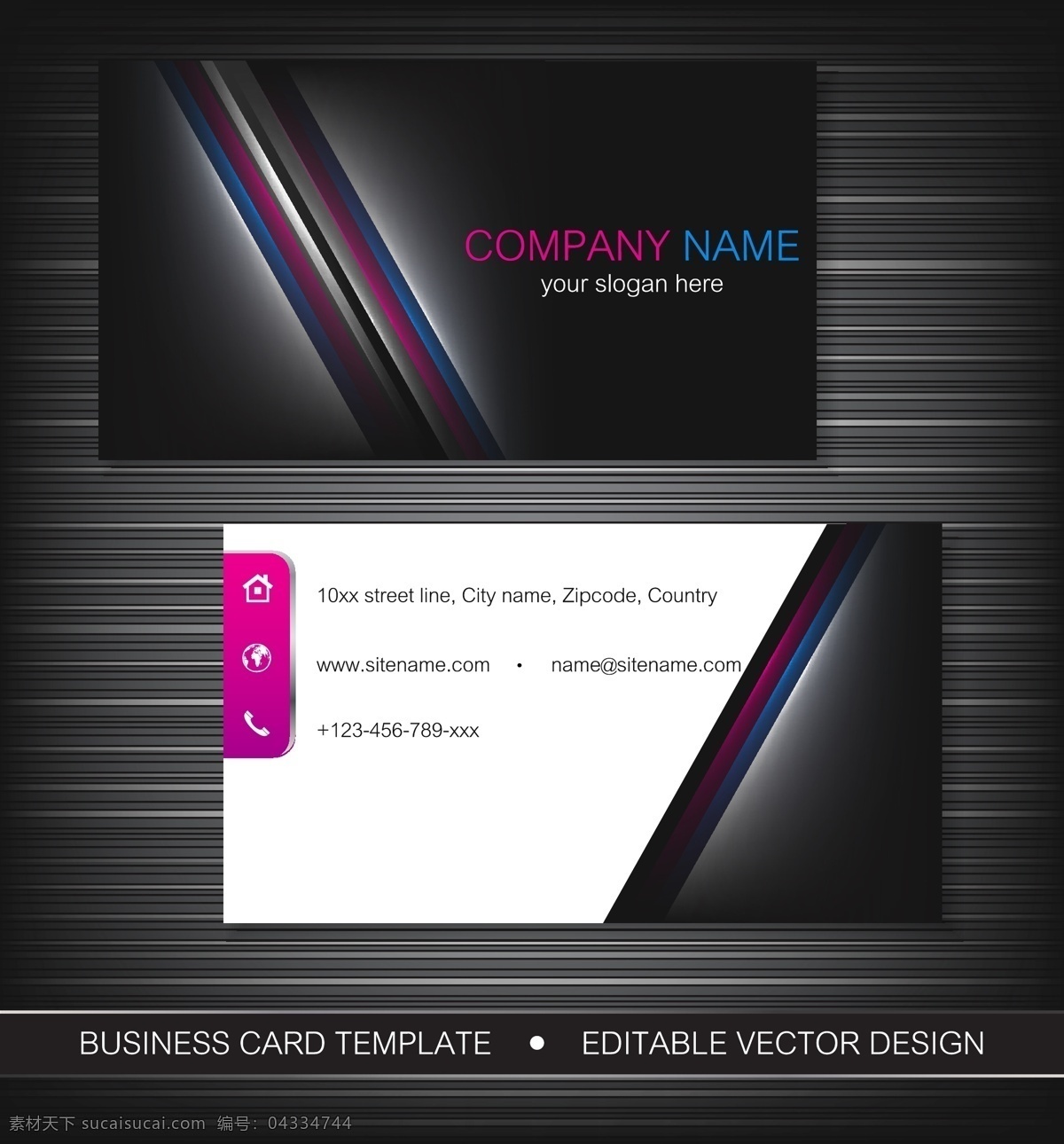 黑色 企业 名片 模板 矢量 卡片 背景 公司 商务名片 简洁名片 高雅名片 高级名片 矢量素材 红色