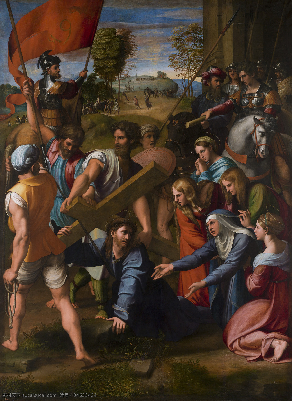 拉斐尔作品 拉斐尔桑西 基督教 十字架 文艺复兴时期 意大利画家 耶稣基督 普拉多 新约 拉斐尔 宗教艺术 游行 绘画书法 文化艺术