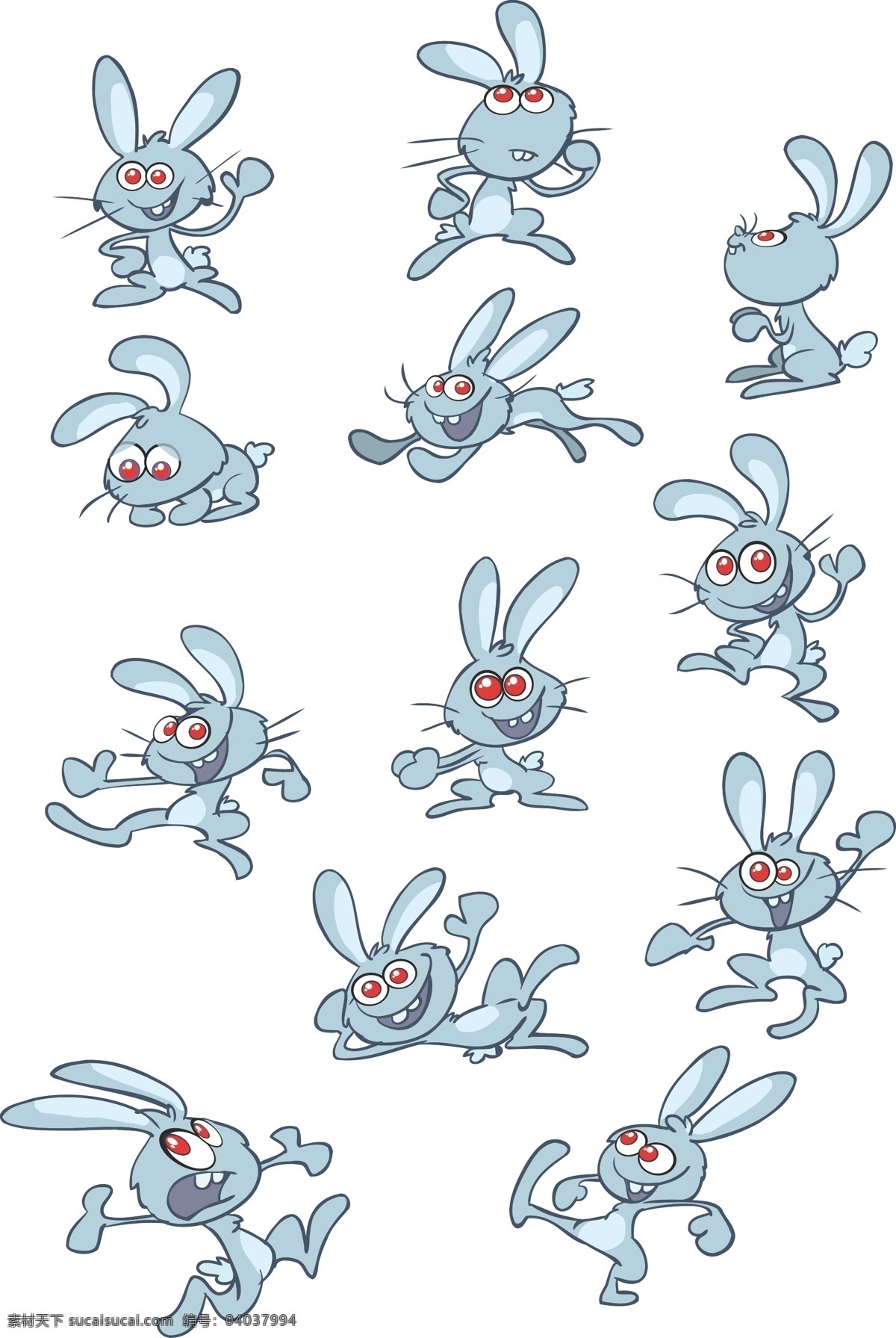 可爱 卡通 兔 卡通兔 模板 设计稿 素材元素 兔子 源文件 矢量 可爱兔 矢量图