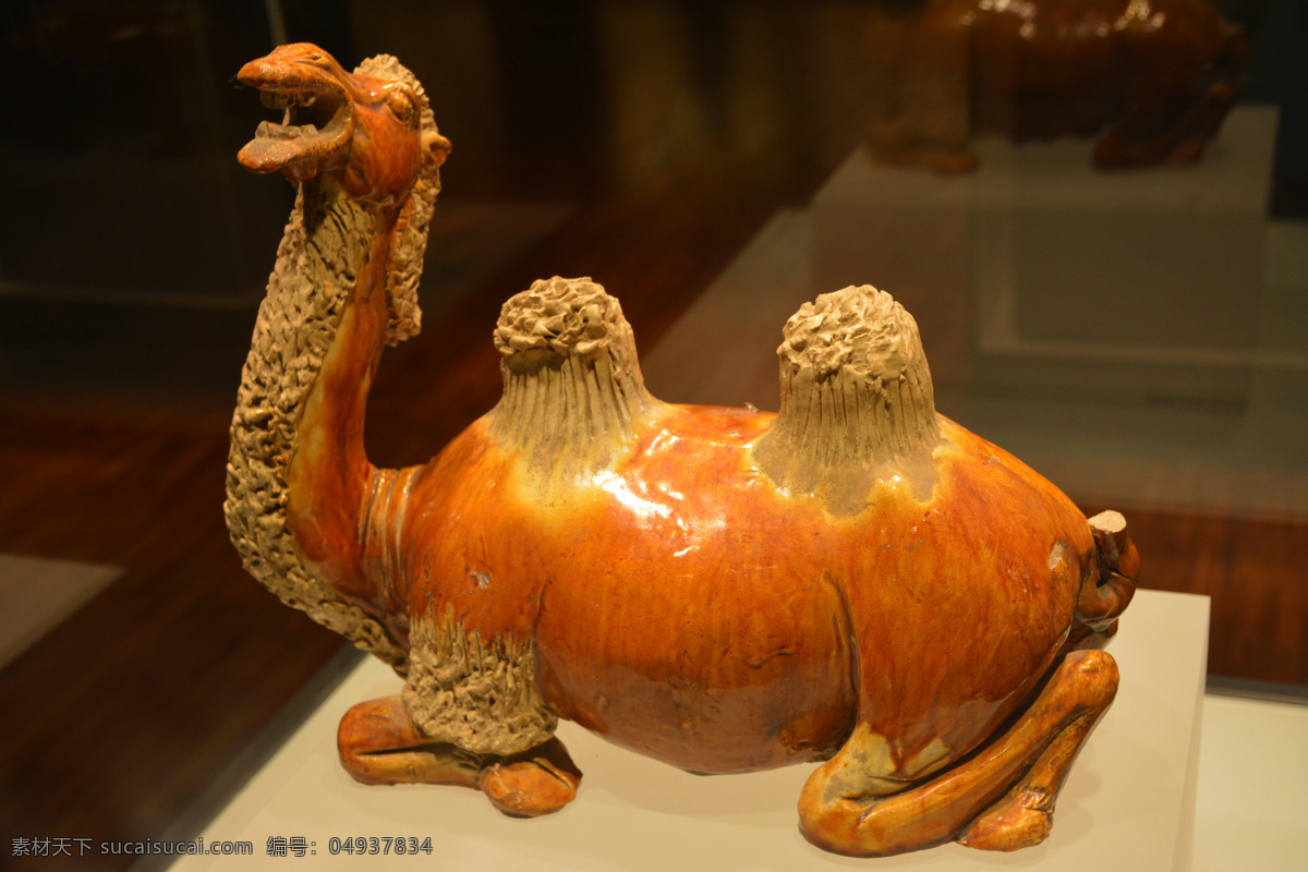 唐代骆驼俑 唐代 骆驼 陶俑 陶塑 文物 文化艺术 传统文化 黑色