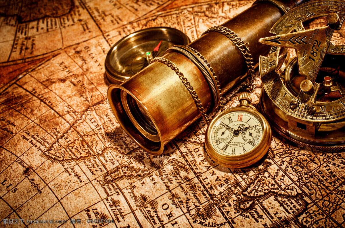 地图 航海 工具 指南针 怀表 航海工具 怀旧地图 环球旅行 导航 其他艺术 文化艺术 黑色