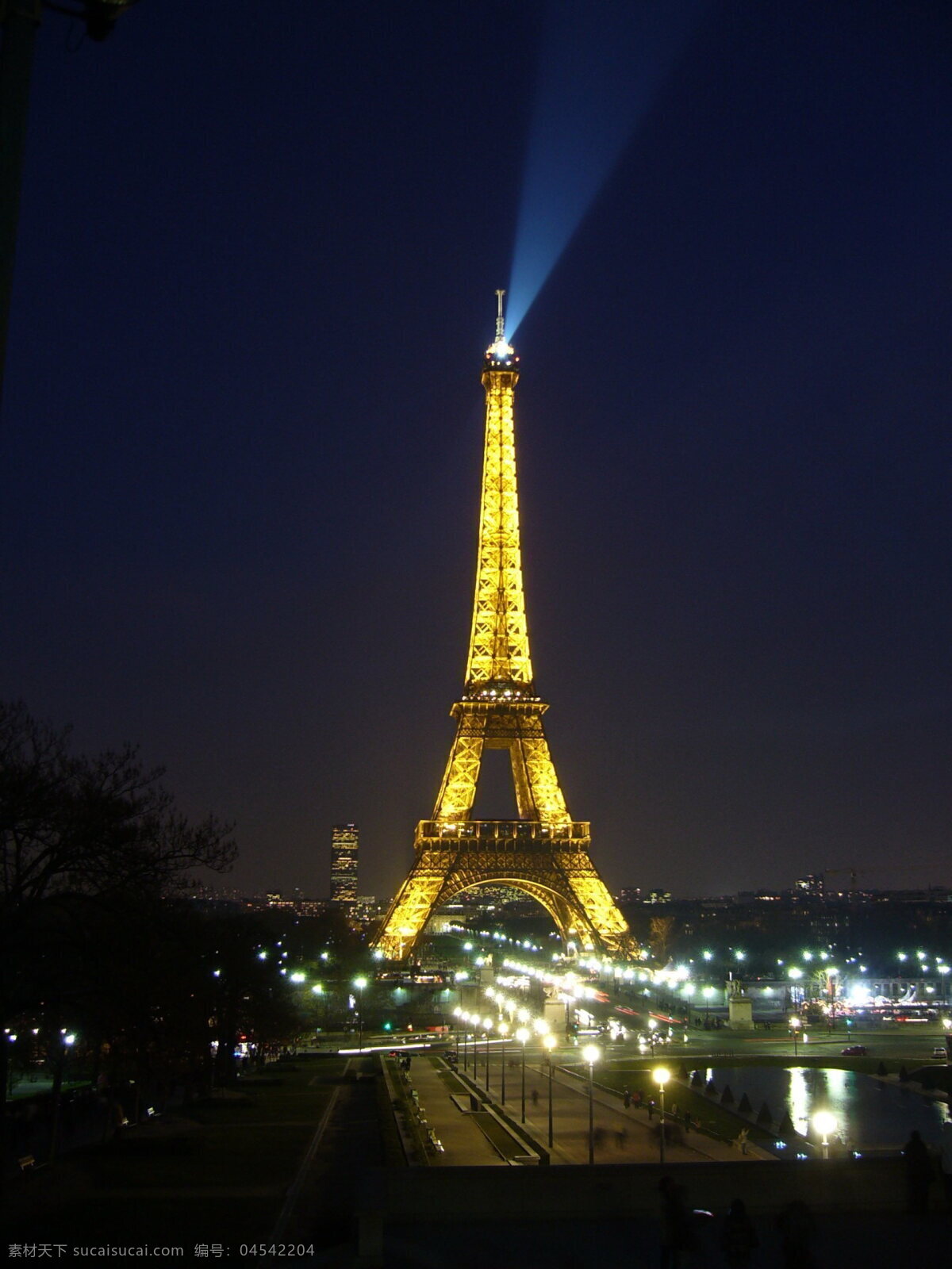 法国 巴黎 铁塔 夜景 高清 建筑